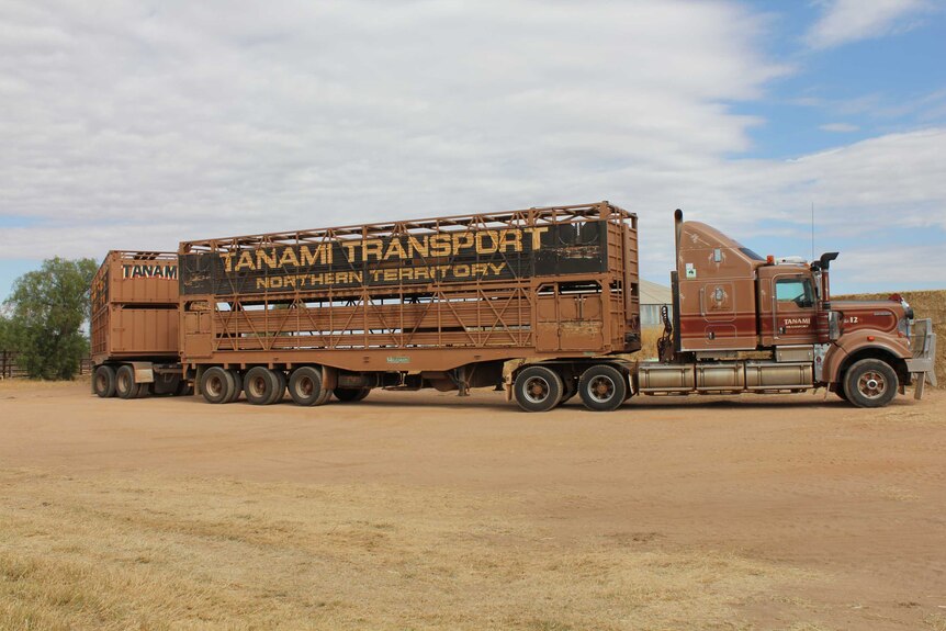 Tanami Transport truck at Alice Springs Bohning Yards