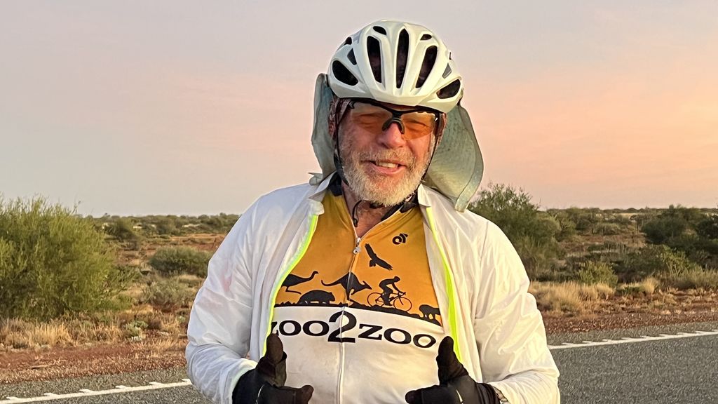Bob Sheridan riding through the Kimberly, WA