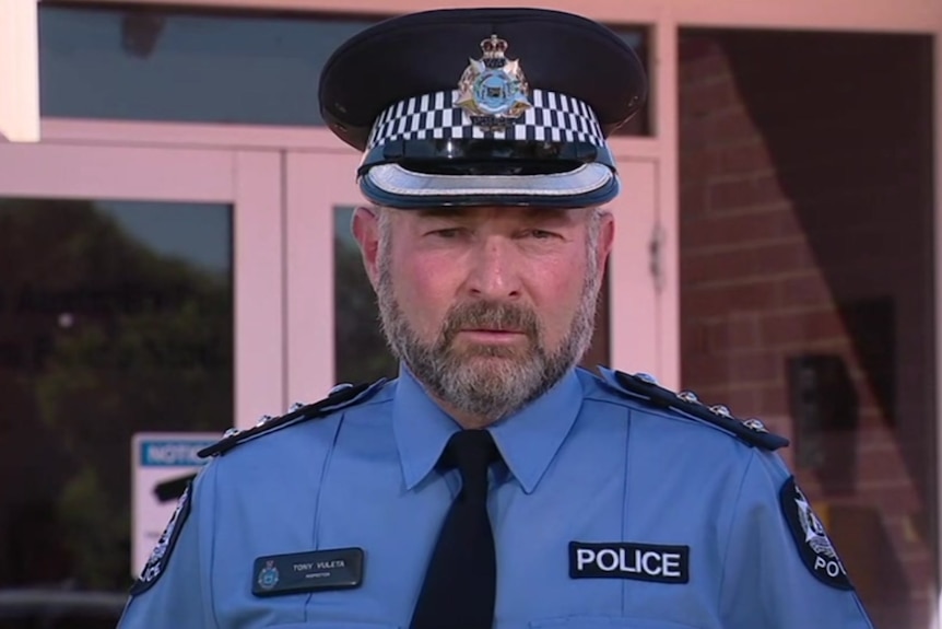 A WA police officer in uniform. 