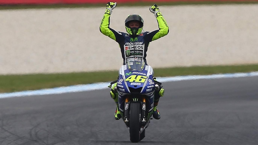 Party time for Rossi at MotoGP