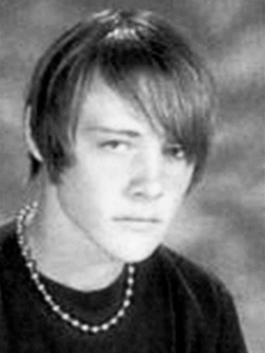 black and white photo of Devin Kelley at high school