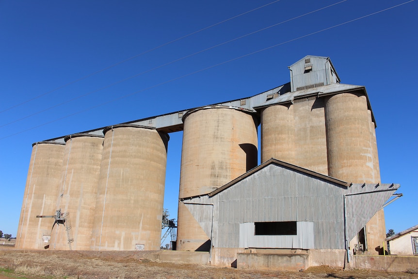 Peak Hill grain silo structure.