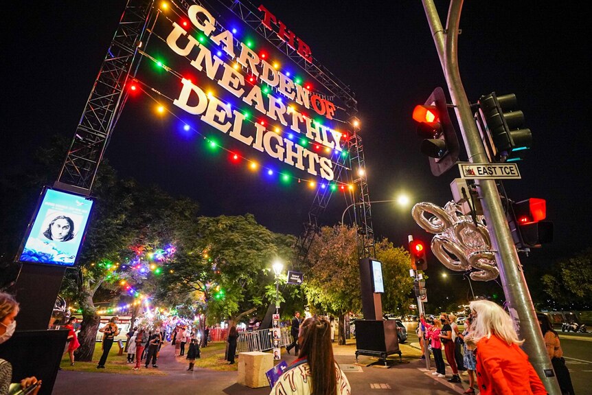 The entrance to the Garden of Unearthly Delights.