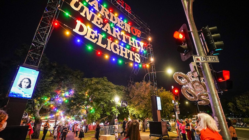 The entrance to the Garden of Unearthly Delights.