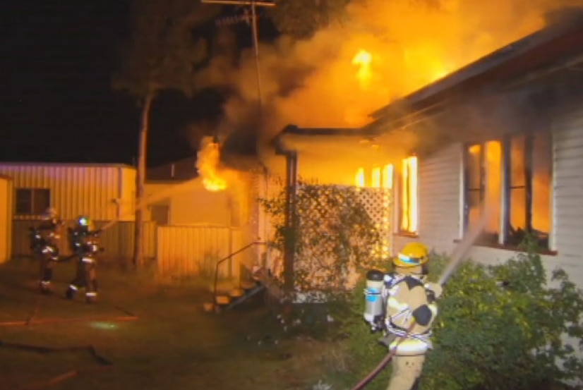 Firefighters fight blaze at home at Goombungree north of Toowoomba where an 87-year-old man died.