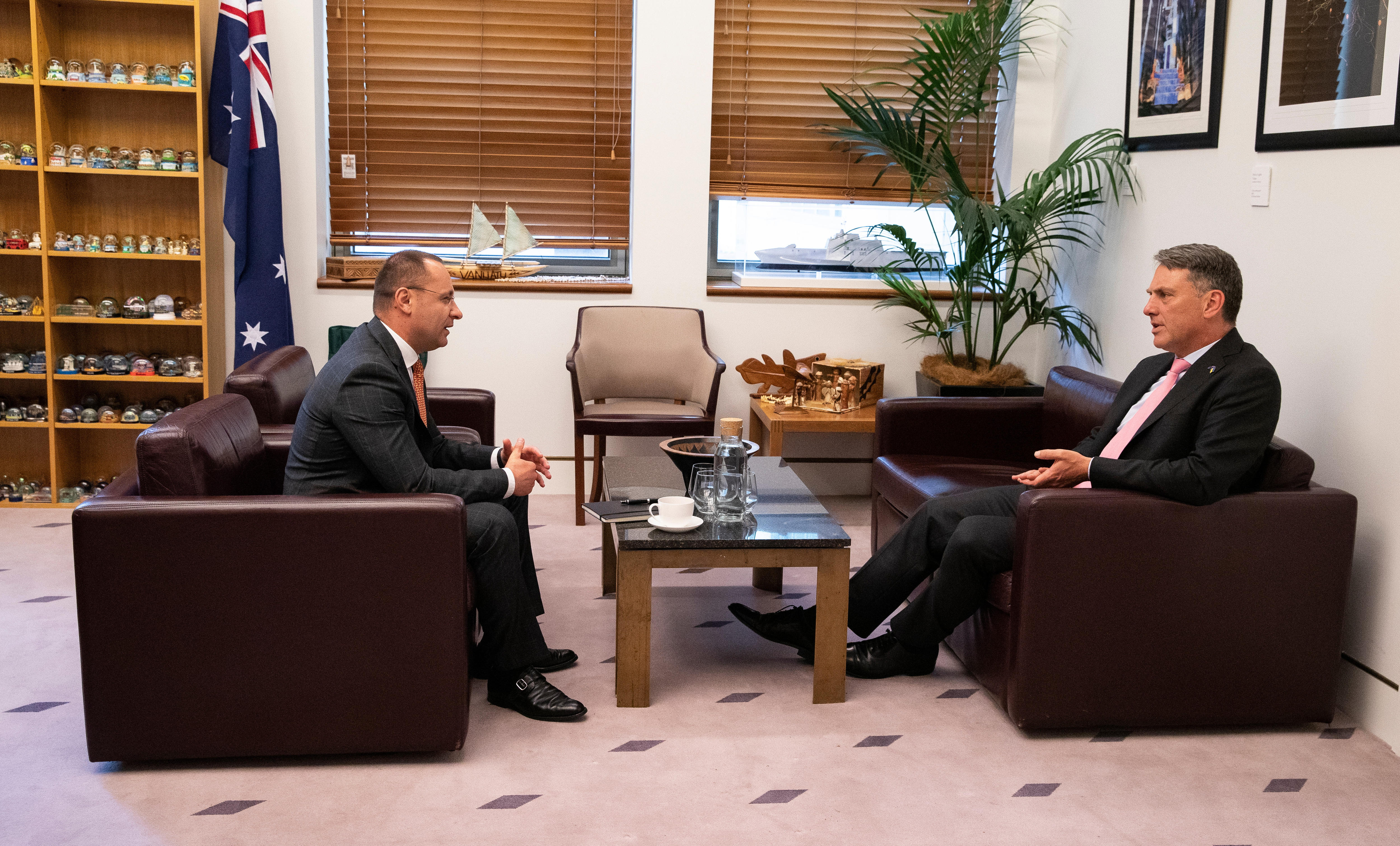 Deputy Prime Minister Richard Marles meets with Ukraine's Ambassador to Australia