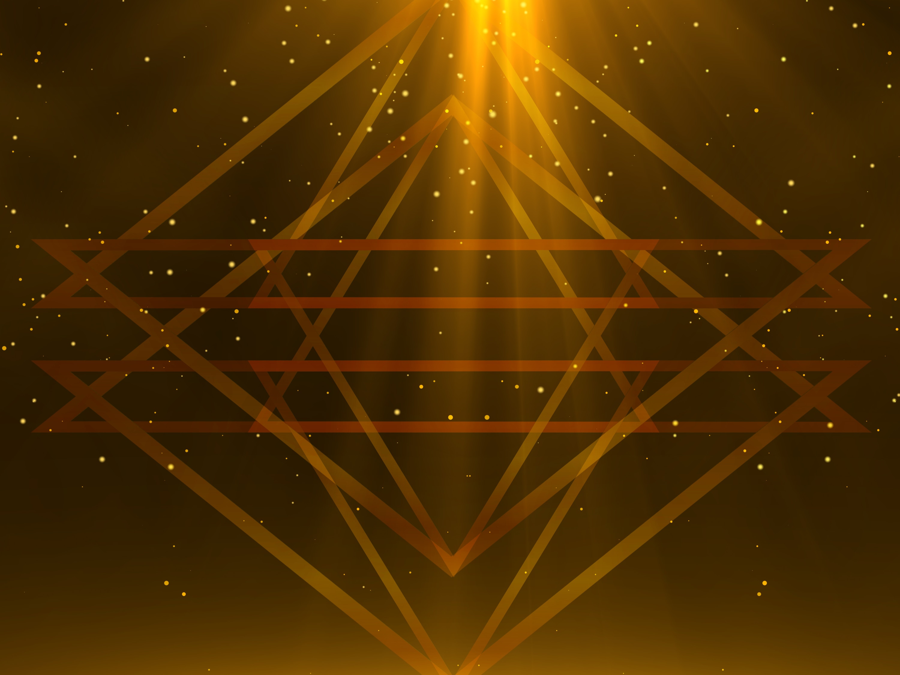 A graphic of a layers of triangular symbols.