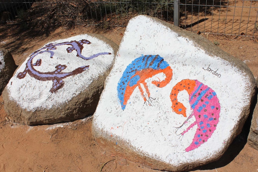 Painted animals attracting attention in Tibooburra