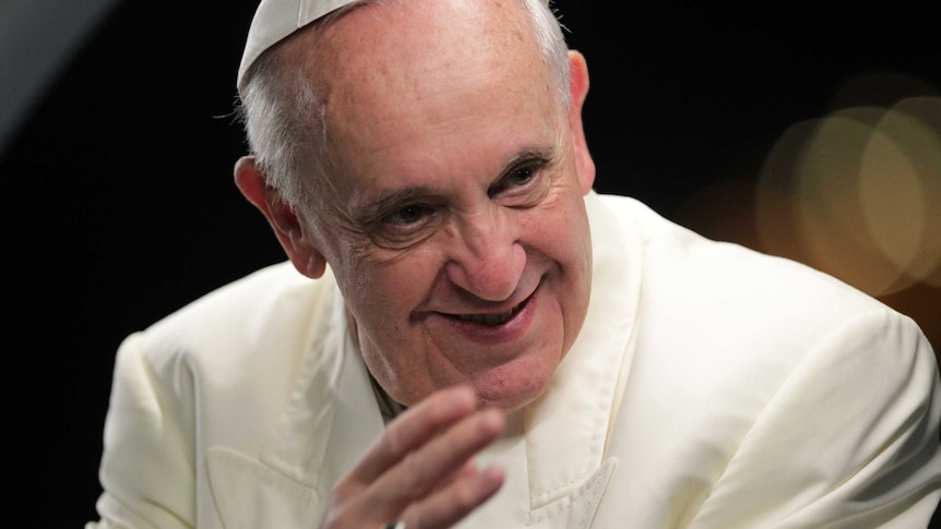 Pope Francis greets faithful at Copacabana Beach