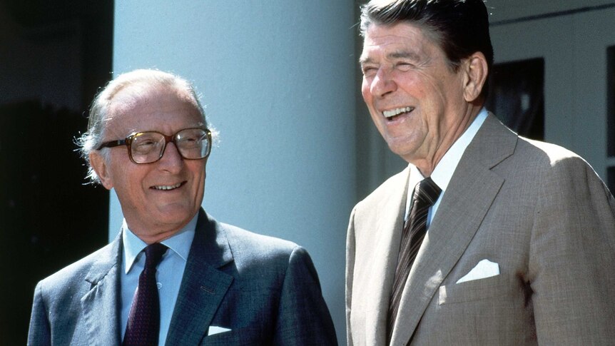 Ronald Reagan and NATO Secretary General Lord Carrington