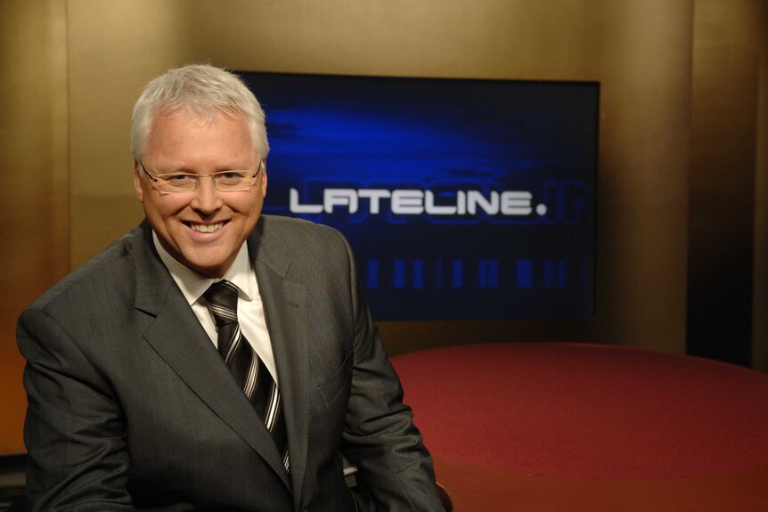 Former Lateline host Tony Jones.