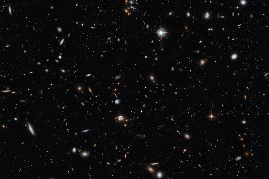 Hubble galaxy cluster