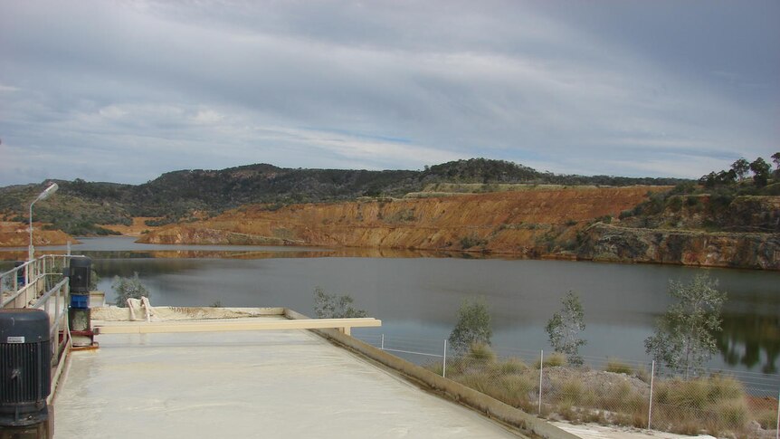 Water in the old Mount Morgan gold mine is being treated