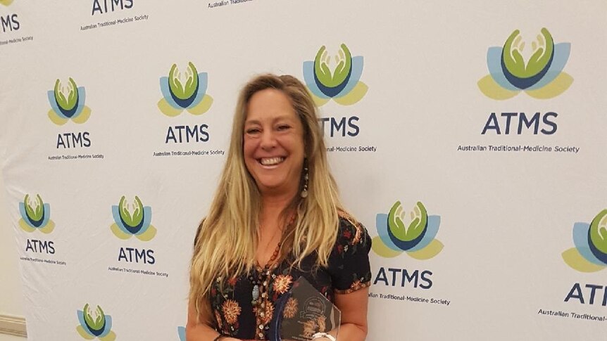 Remedial massage therapist Fiona Gordon wins the Australian Traditional Medicine Society Practitioner of the Year