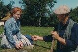 Maureen O'Hara and John Wayne from a scene in the The Quiet Man