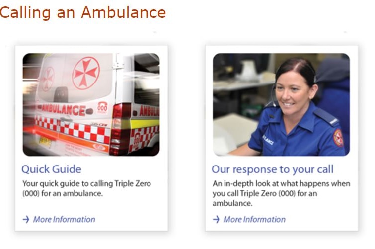 Cindy Modderman pictured on the Ambulance Service of NSW website