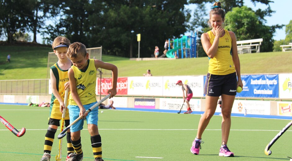 Chanstan Peris trains under the watchful eye of older sister Brooke.