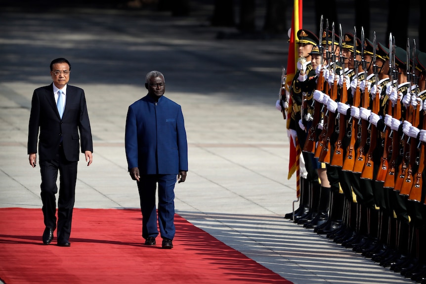 Li Keqiang and Manasseh Sogavare