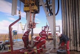 Drilling for shale oil and gas.