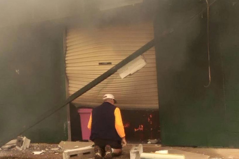 Cafe explosion at Ravenshoe near Cairns in far north Queensland.