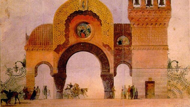 "Plan for a City Gate in Kiev" by Viktor Hartmann.