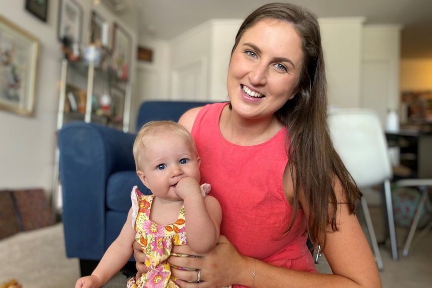 Eight-month-old Scout and her mother Bridget McTaggart