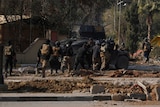 Iraqi special forces clashes new the university complex.