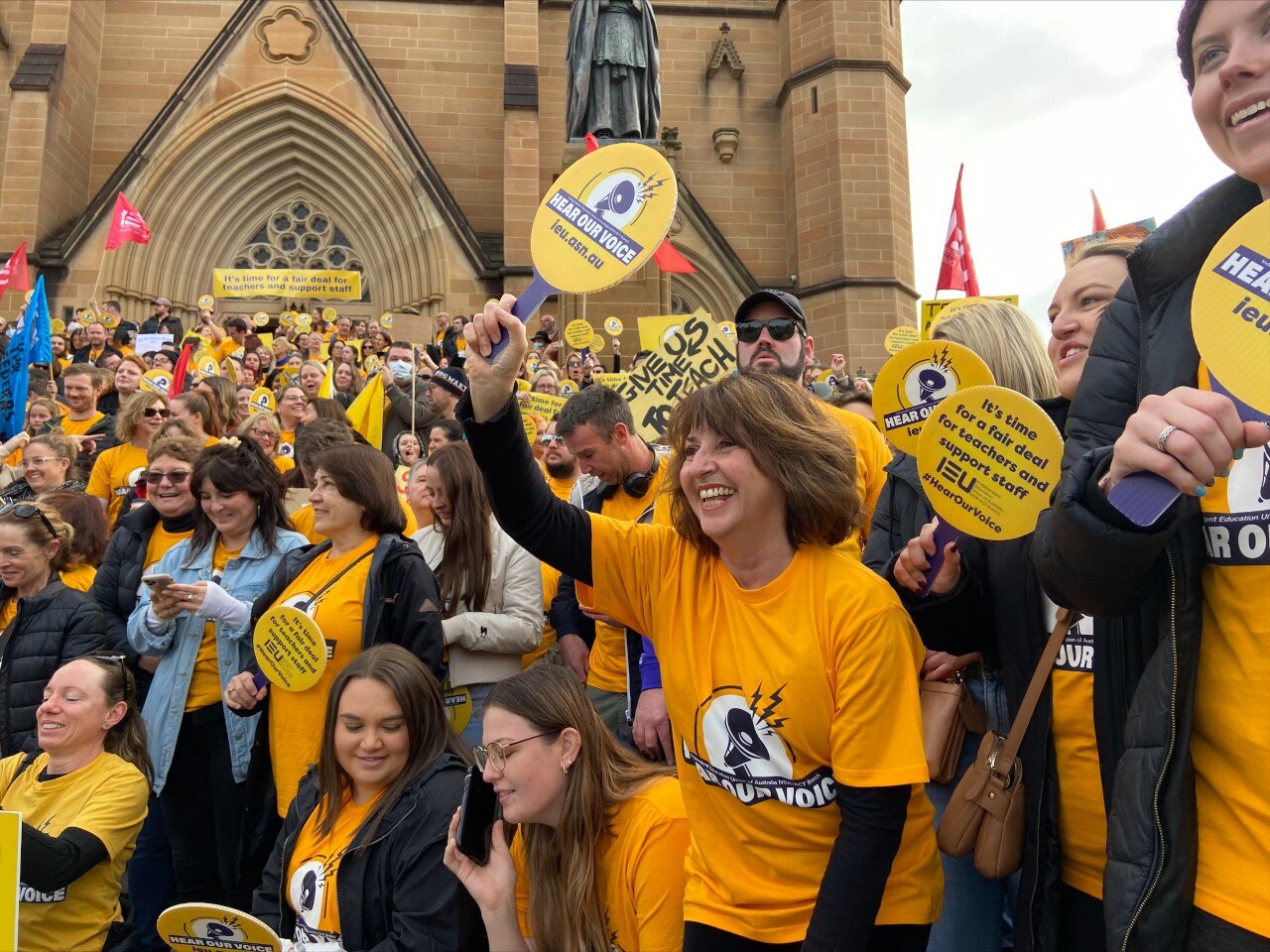 Thousands Of NSW Teachers Take Part In Historic Joint Strike Over ...