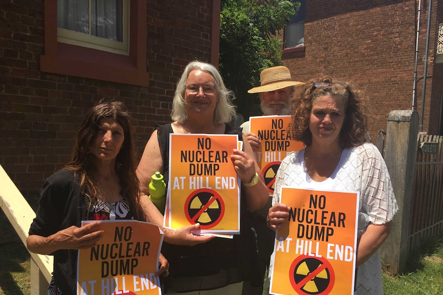 Some residents of Hill End are against a proposed site for storing nuclear waste.