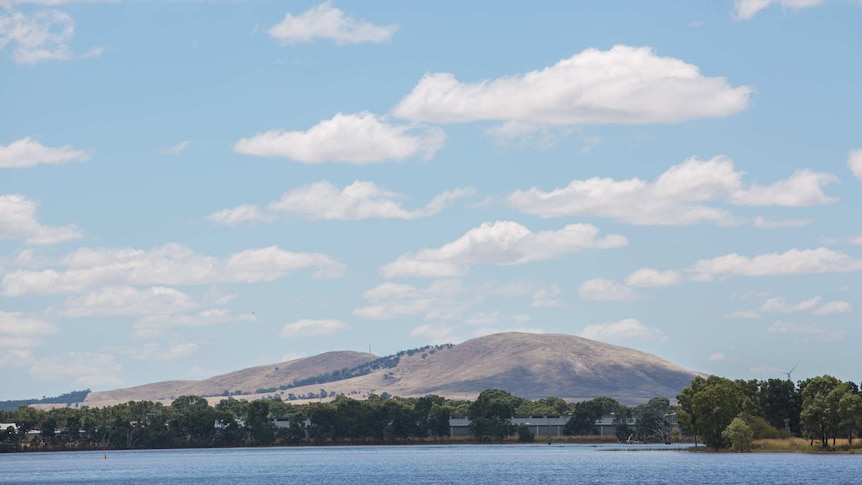 The Hopkins Correctional Centre as seen from the Green Hill Lake campground in Ararat.