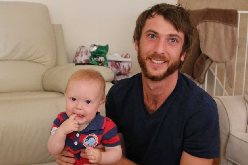 David Donnelly with his 10-month old son Corbin