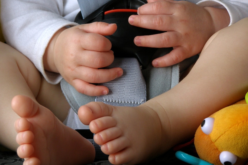 Baby in car seat