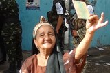 Yemeni woman votes