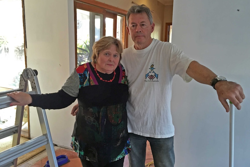 Sue and Ray Spriggs are in the middle of renovating their home, which has been earmarked for Government acquisition.