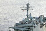 HMAS Kanimbla at anchor
