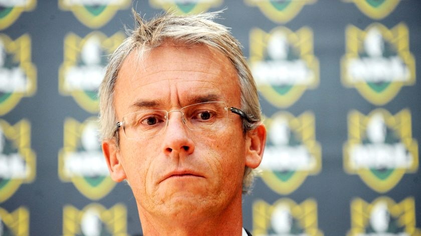 Standing firm ... David Gallop (File photo)