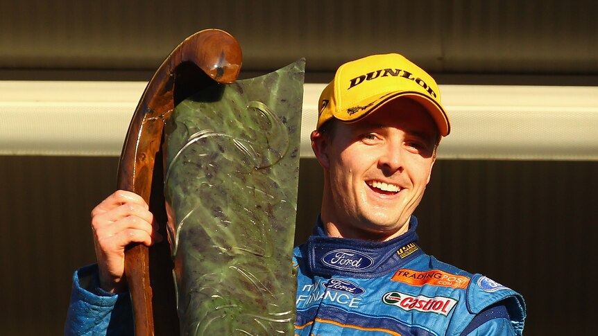 Opening the accounts ... Mark Winterbottom won his first race of the season in Hamilton.
