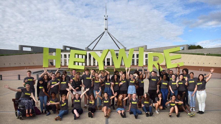 Heywire 2016 winners at Parliament House in Canberra