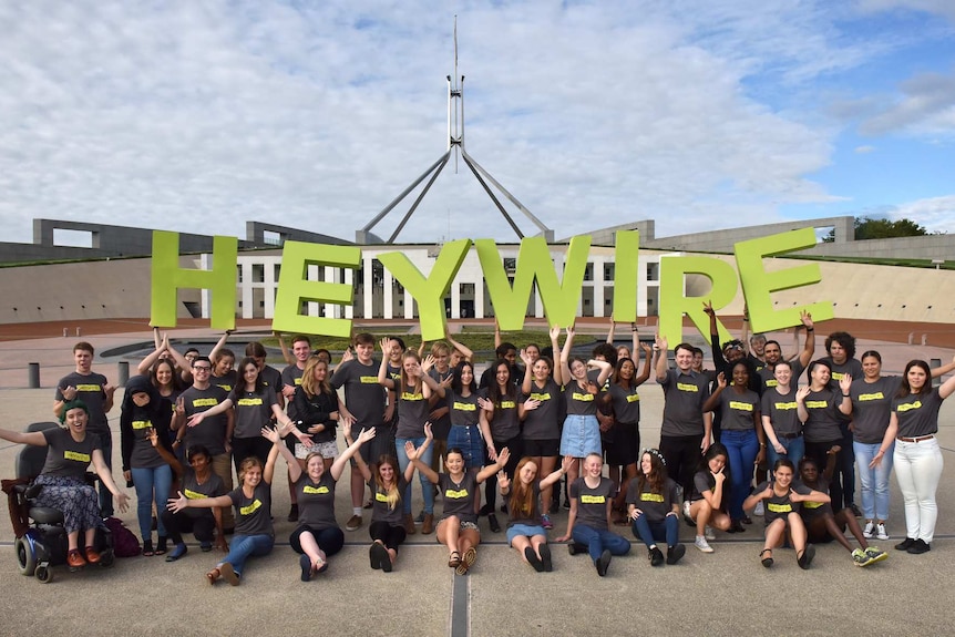 Heywire 2016 winners at Parliament House in Canberra
