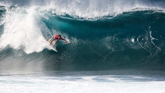 Joel Parkinson won his one and only event of 2012 at Pipeline to cap off his championship win.