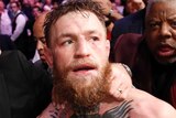 Conor McGregor walks off after controversial Khabib brawl