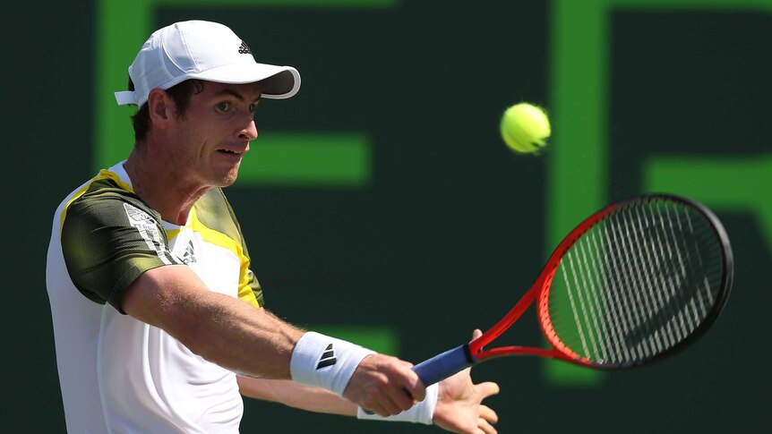 Murray opts for the  backhand
