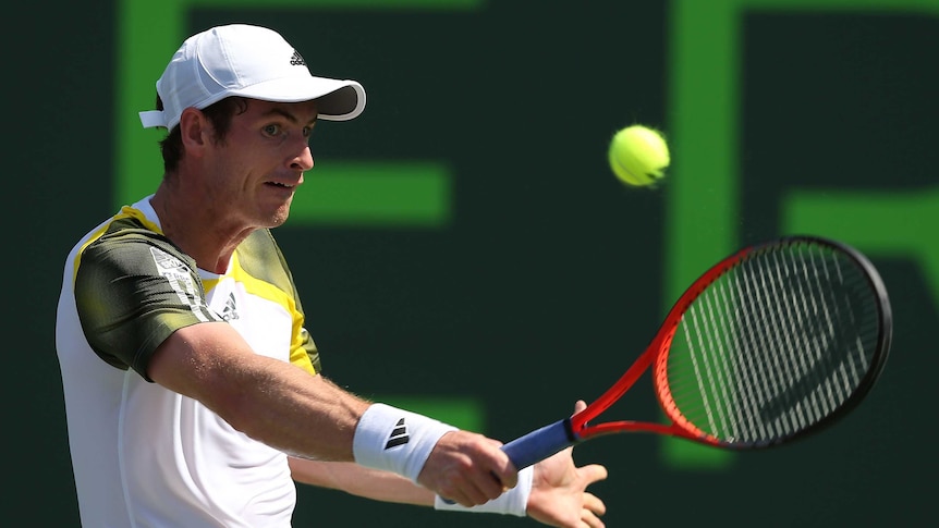 Murray opts for the  backhand