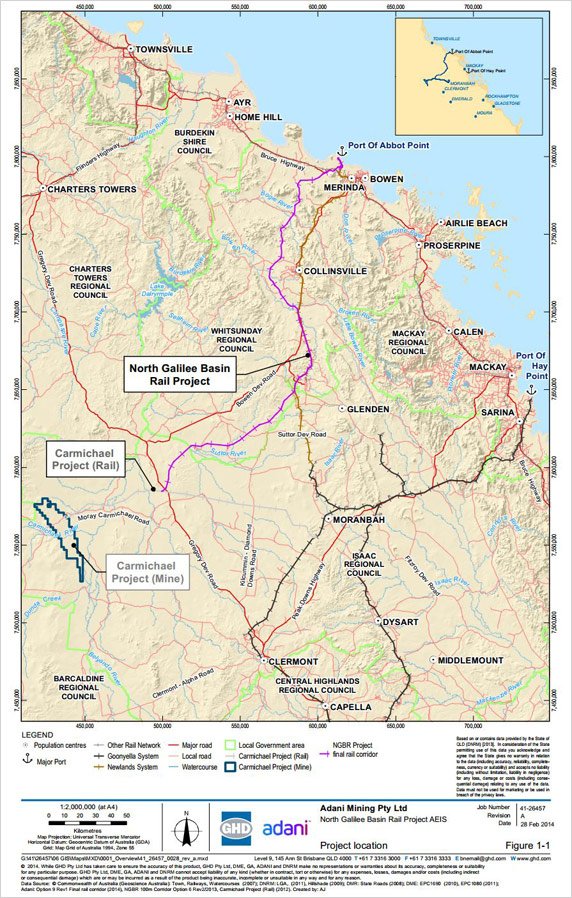 The Adani Group's $16 billion Carmichael Coal Mine and Rail Project