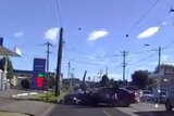 A car crashes into two motorcyclists