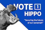 Hare-Clark Vote 1 Hippo graphic