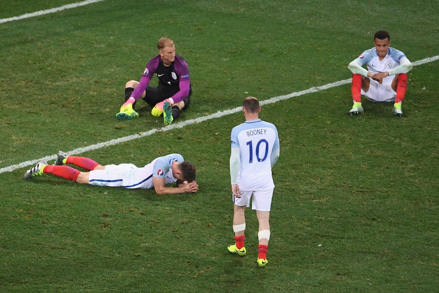 England reacts to Iceland loss