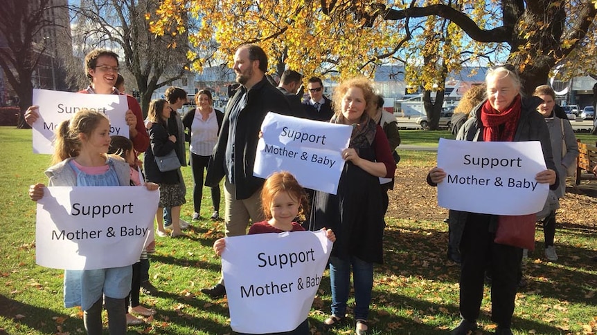 Anti abortion rally in Hobart