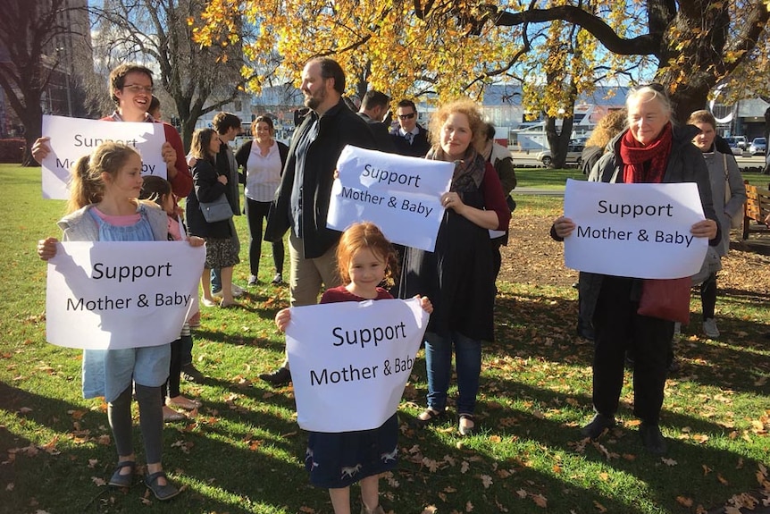 Anti abortion rally in Hobart