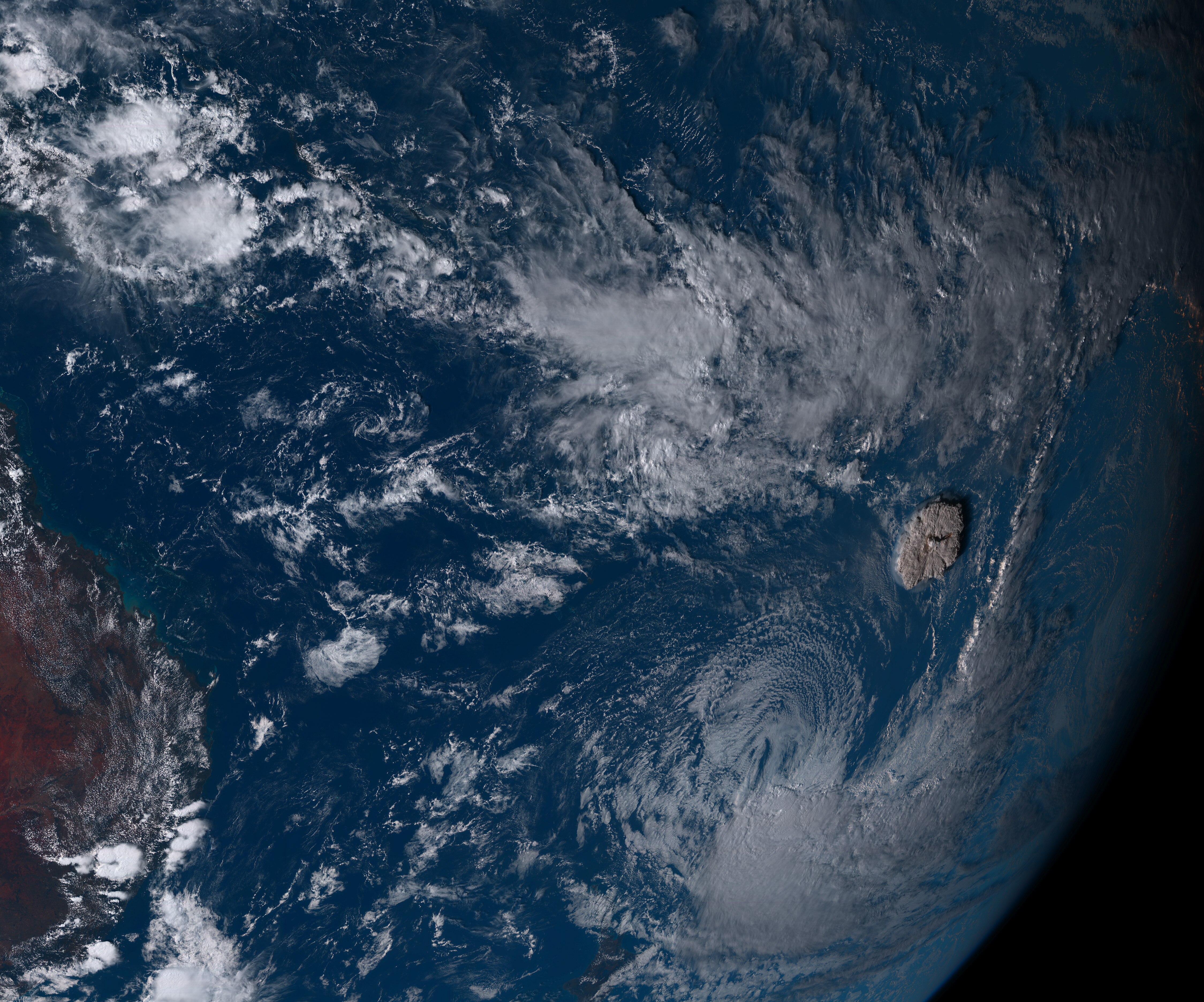 This satellite image shows the ash cloud getting bigger.